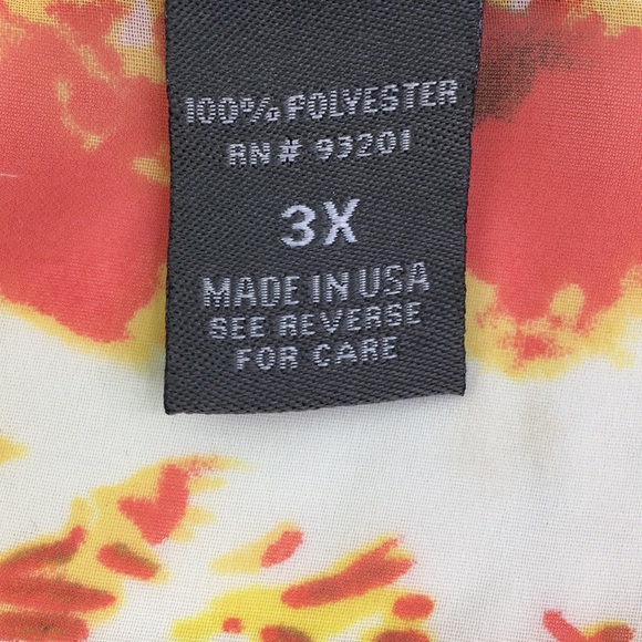 Dots Top 3X Peplum Sheer Cold Shoulder Boho *N - Picture 7 of 7